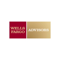 Wells Fargo Advisors logo red square left, golden rectangle right