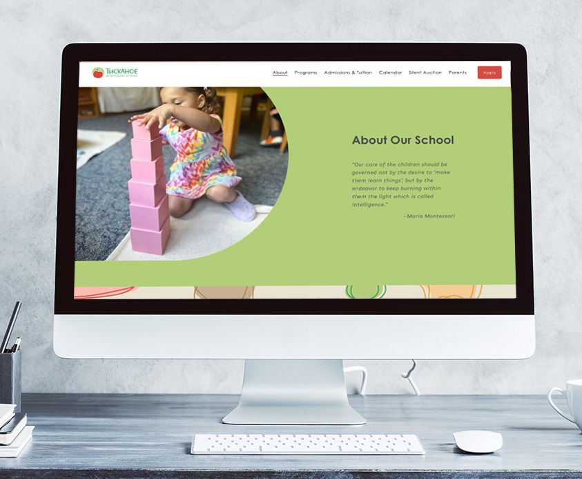 Squarespace Website Tuckahoe Montessori School