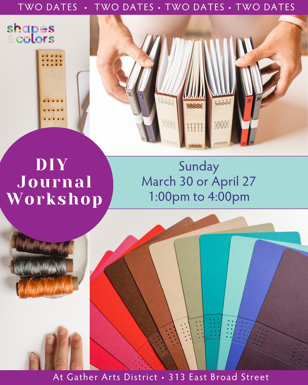 DIY Journal Workshop dates