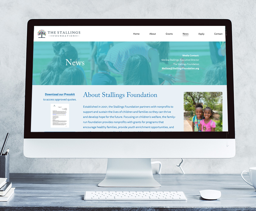 shapes-colors-website-portfolio-home-stallings The Stallings Foundation Squarespace website design