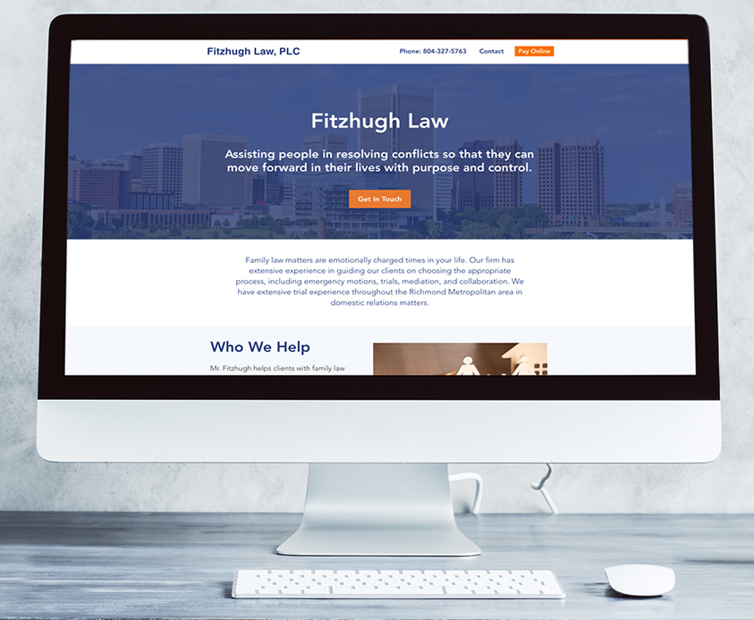 Fitzhugh Law Wix website design