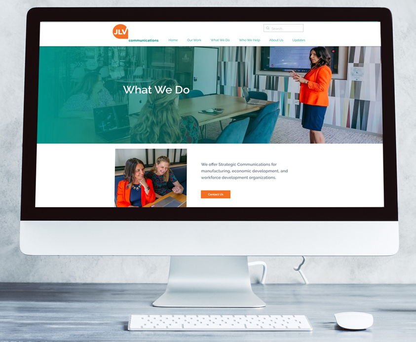 JLV Communications Wix website design